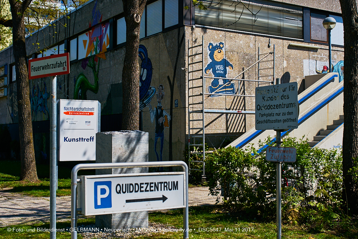 21.03.2017 - Abrissbaustelle Quiddezentrum in Neuperlach